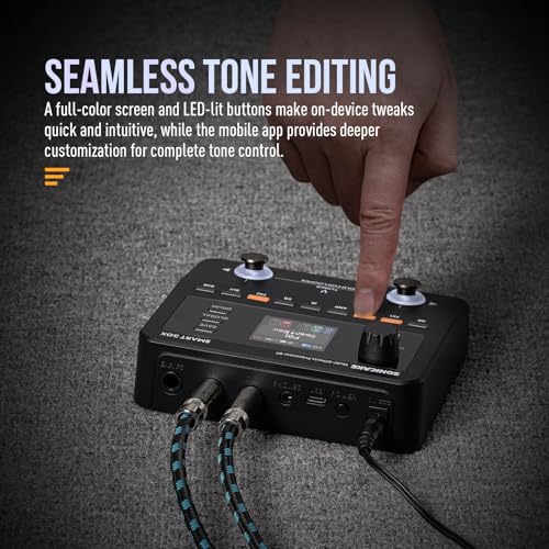 SONICAKE QME-20 Smart Box - Multi Effects Pedal for Guitar with 130+ Effects, NAM/IR Support, Looper, Built-in Tuner/Metronome, Portable Effects Processor with USB Audio Interface, Stereo Output - Image 4