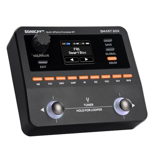 SONICAKE QME-20 Smart Box - Multi Effects Pedal for Guitar with 130+ Effects, NAM/IR Support, Looper, Built-in Tuner/Metronome, Portable Effects Processor with USB Audio Interface, Stereo Output - Image 1