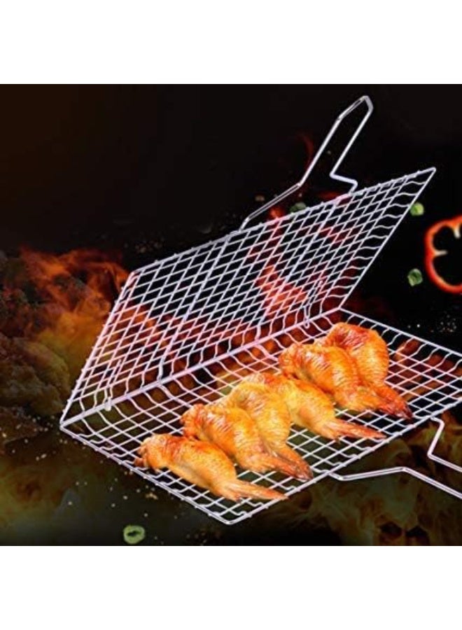 PROMASS BBQ and Fish Grill Two Side Wire Net Grill Camping Cookware  - Image 5