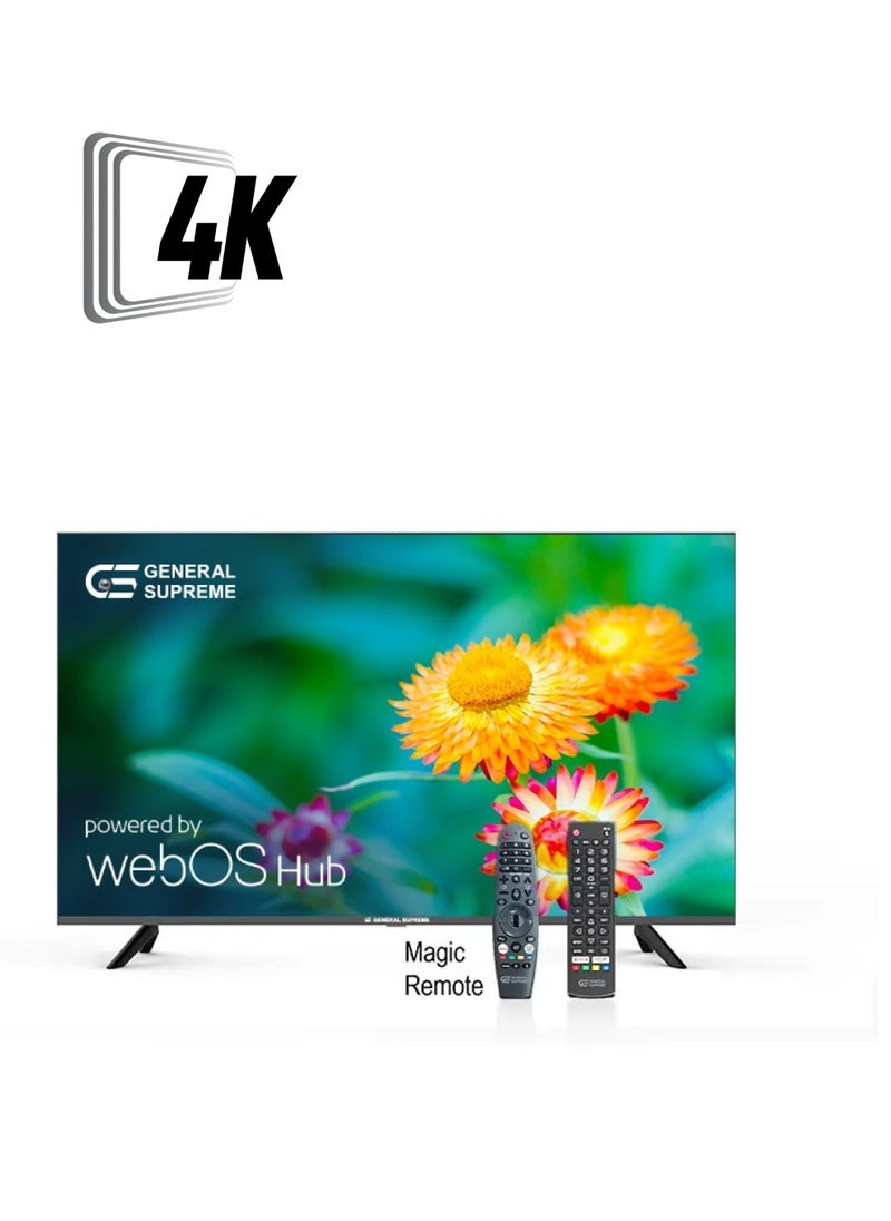 جنرال سوبريم جنرال سوبريم شاشة 55 بوصه، فائقة الدقة (4K-UHD)، سمارت، نظام ويب او اس، ريموت ذكي  - Image 1