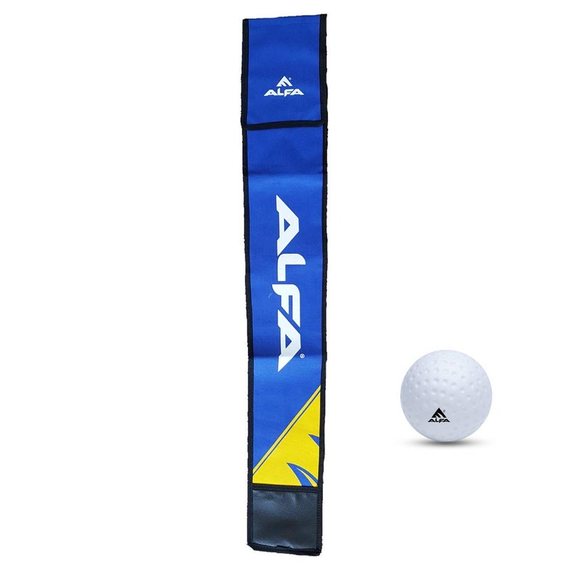 ALFA Viva Composite Hockey Stick with Stick Bag & Free Hollow Ball (Yellow/Low Bow, 37 INCHES) - Image 5