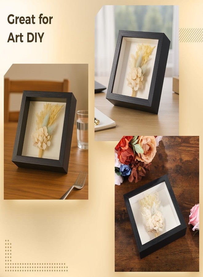 COSYOO Shadow Box Frame Set of 16, 5.9 x 5.9 Inches Shadow Box Frames with Acrylic Fronts, Small Modern Black Display Frames for DIY Art, Wall or Tabletop Decor, for Home Office Gallery - Image 5