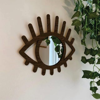 Creative Arts n Frames Eye Shaped Wooden Decorative Wall Mount Mirror for Living Room Home Dcor Eye Flower Wenge - pzsku/Z287CDD94C538AEFF7373Z/45/1745820832/6ad089d7-2fe7-4e47-8d8f-36f5ddfb5eeb