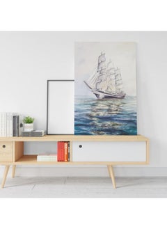 Home Gallery Sailing Boat Square Diamond Printed canvas wall art  - Image 2