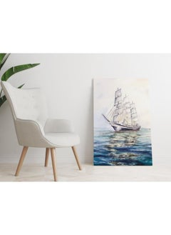 Home Gallery Sailing Boat Square Diamond Printed canvas wall art  - Image 4