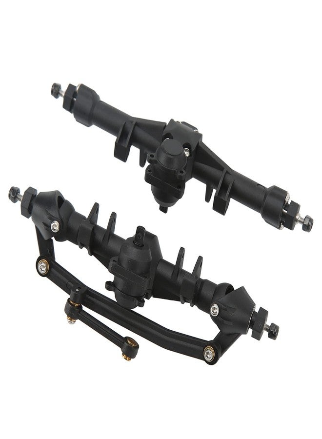 FOXCUP RC Car Front Rear Axle Set, Lightweight RC Car Front Rear Portal Axle Kit Replacement RC Axles Kit Parts for SCX24 1/24 Remote Control Car Scx24 Axles - Image 1