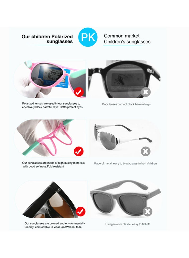 مرونة الطفل الاستقطاب النظارات الشمسية للأطفال الرضع والأطفال الذين تتراوح أعمارهم بين 3-8 - Image 3