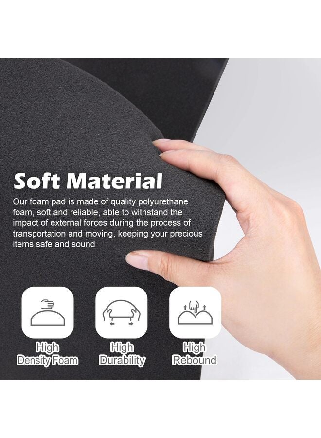 6 Pcs Polyurethane Foam Sheet- 16 x 12 x 1.5 Inch Cuttable Foam Inserts for Cases- Packing Foam Pads for Toolbox Camera Storage and Crafts - Image 3