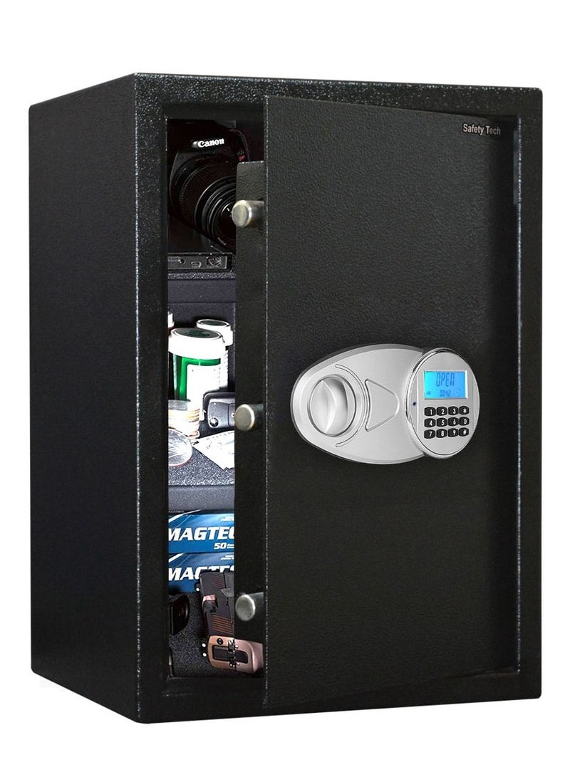 Safety Tech GN50 EID3 Electronic Safe – Digital Display, Burglar Alarm, and Movable Internal Shelves - Image 1