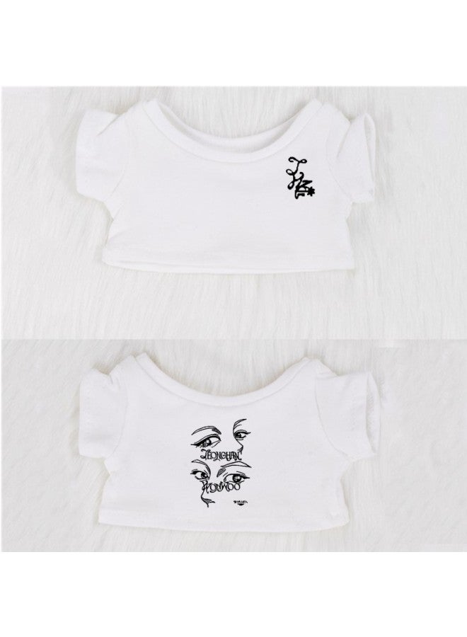 10/1520CM Doll Clothes Yin Jinghan Xu Minghao Quan Yuan You Concert With Starfish Cotton Doll T-Specifications:10cm (starfish Body)-Color:White Face Same Style T-shirt - Image 4