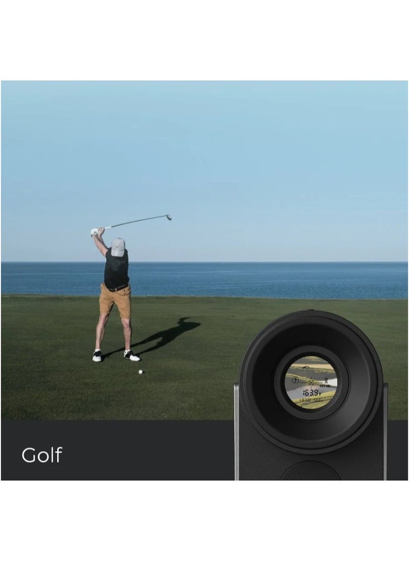 HOTO Golf Rangefinder With Slope, 1100-Yard Range, 6X Magnification, Flag Lock, Silicone Eyepiece, Real-Time Measurements, Magnetic Attachment, Usb-C Charging, Ideal For Golf & Hunting Enthusiasts  - Image 3