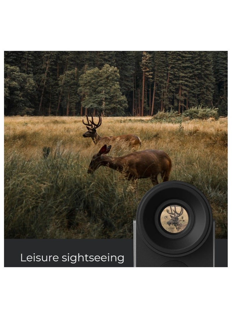 HOTO Golf Rangefinder With Slope, 1100-Yard Range, 6X Magnification, Flag Lock, Silicone Eyepiece, Real-Time Measurements, Magnetic Attachment, Usb-C Charging, Ideal For Golf & Hunting Enthusiasts  - Image 4