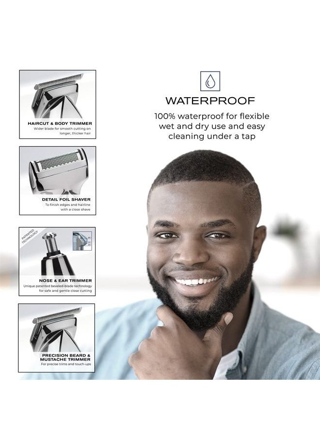 CONAIR MAN Ultimate Trim Precision All-in-One Beard Trimmer for Men, for Body, Face, Ear and Nose Hair Trimmer, 18 piece Men's Grooming Kit, Cordless/Rechargeable  - Image 5