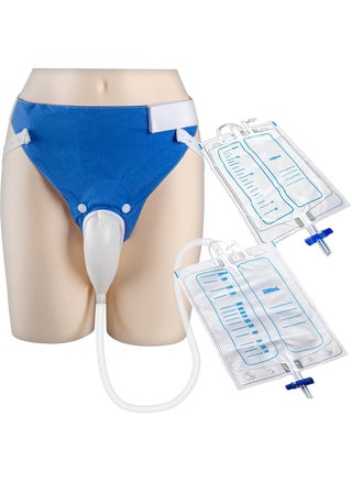 Wearable Urinal Collector with Reusable Silicone Urine Catheter Bag 2000ml and 1000ml, Portable External Catheter Urine Bag for Elderly Men Blue - pzsku/Z287D40E310A145C36BD4Z/45/1743215781/4fccaab3-149d-48c2-acdd-7a51a25a03c5