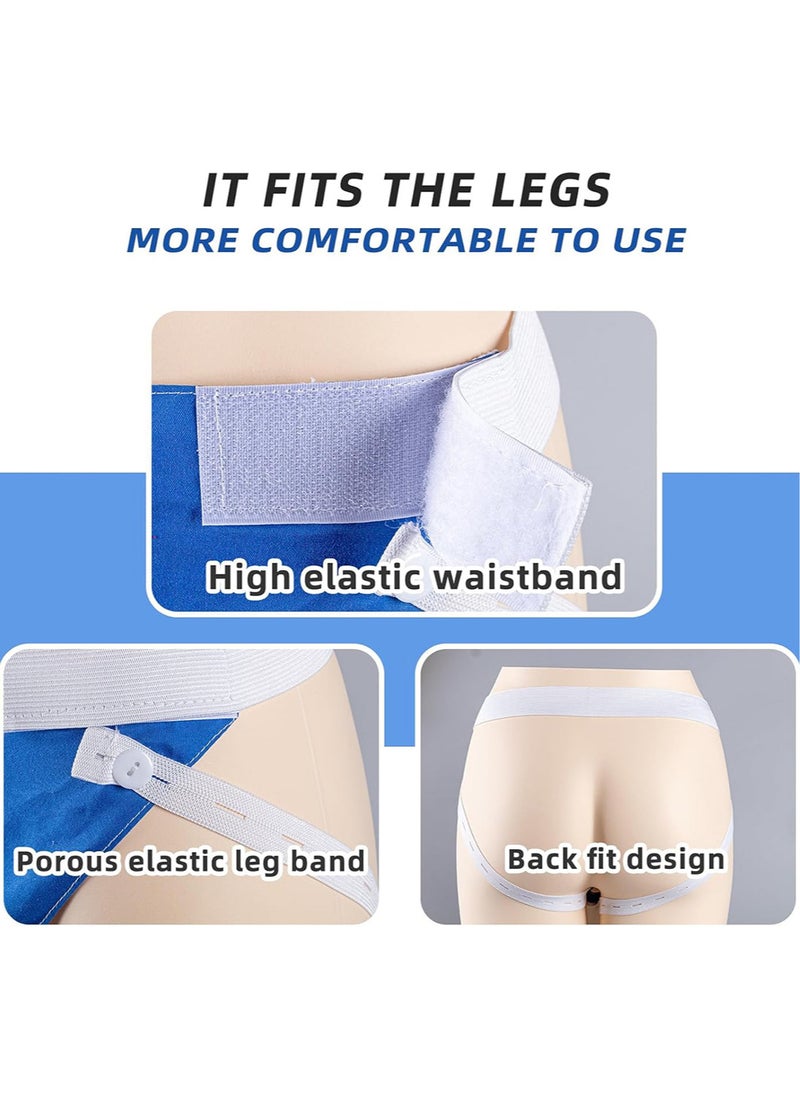 Wearable Urinal Collector with Reusable Silicone Urine Catheter Bag 2000ml and 1000ml, Portable External Catheter Urine Bag for Elderly Men Blue