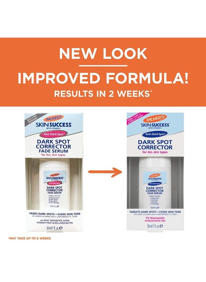 PALMER'S سيروم تصحيح البقع الداكنة من سكين سكسيس مع فيتامين E ونياسيناميد، يساعد في تقليل البقع الداكنة وتغير اللون، سيروم للوجه للبشرة غير المتساوية، 1 أونصة - Image 2