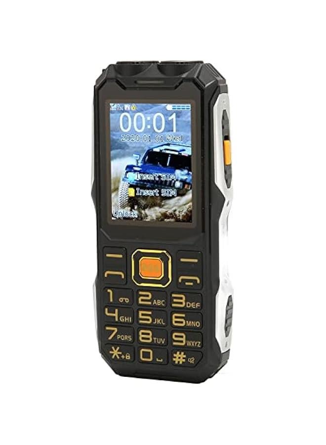 Arabest Unlocked Senior Cell Phone with Big ons, Dual SIM, Easy Operation, Long Battery Life, Flashlight, SOS Function, Voice Recorder, Calendar, Alarm, and Calculator in Black Color. - Image 1