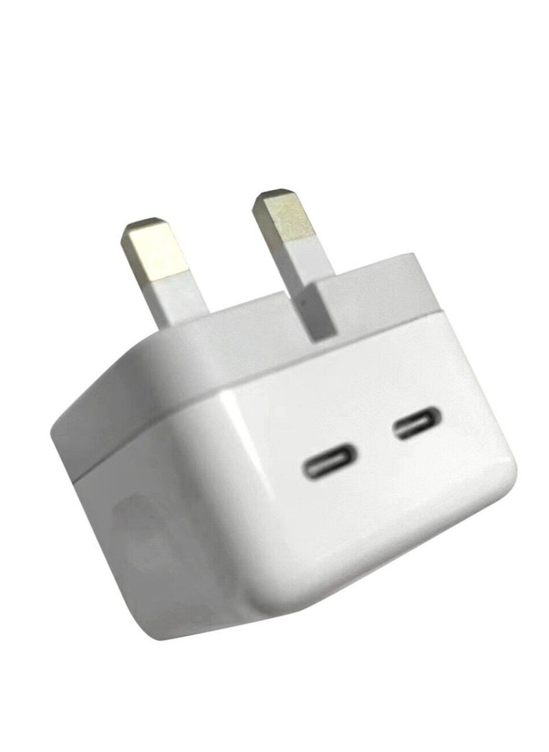Generic 35W Dual Ports Fast Charging USB-C+C Power Adapter USB-C To Lightning Cable For Apple iPhone 14 13 Series  - Image 3