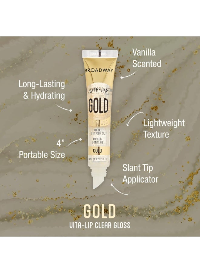 Ruby Kisses Broadway Vita-Lip Clear Lip Gloss (10 Pack), Ultra-Hydrating & Soothing Formula with Vitamins, High-Shine Non-Sticky Finish Lip Balm with Mint, Rosehip, Coconut, Mango, Argan, Honey, Shea - Image 4