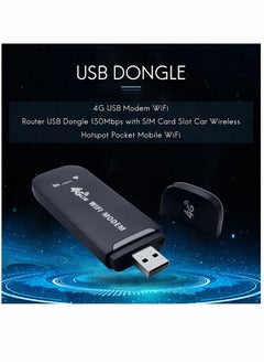 Y&D Portable USB Wifi Dongle, 4G Modem WiFi Router Dongle 150Mbps with SIM Card Slot Car Hotspot Pocket Mobile  - Image 4