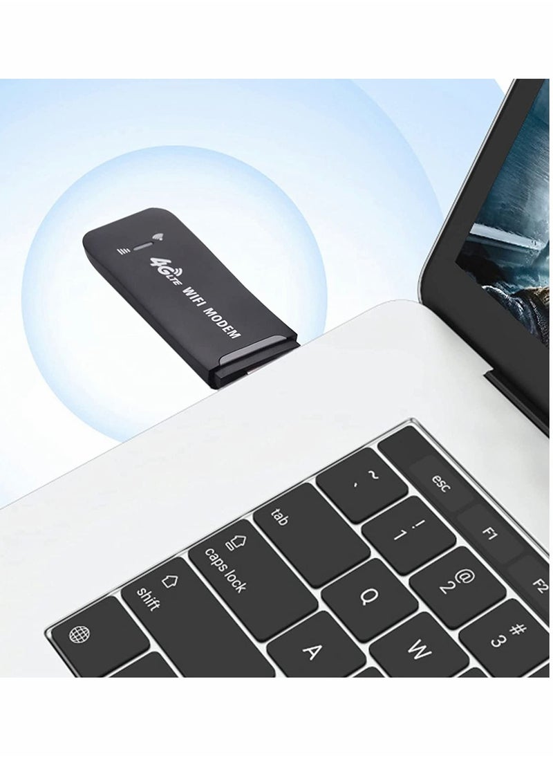 Y&D Portable USB Wifi Dongle, 4G Modem WiFi Router Dongle 150Mbps with SIM Card Slot Car Hotspot Pocket Mobile  - Image 2