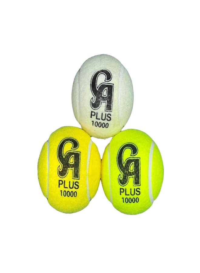 CA Plus 10000 Cricket Tennis Balls - 3Pcs - Image 2