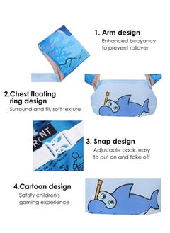 SYOSI Swim Vest Kids, For 30 55 Pounds Boys and Girls, Toddler Floats with Shoulder Harness Arm Wings Children Safety Buoyancy Vest Baby Arm Foam Drifting Floating Swimming Aid  - Image 5