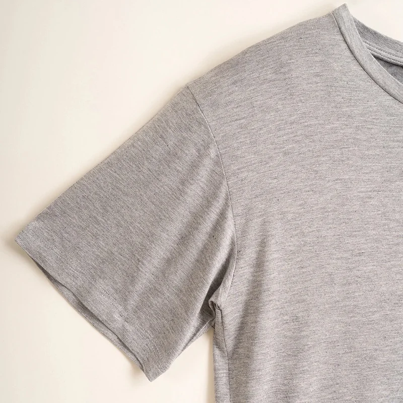 Penelope Women's Short Sleeve T-Shirt M Grey Melange - Baily Collection