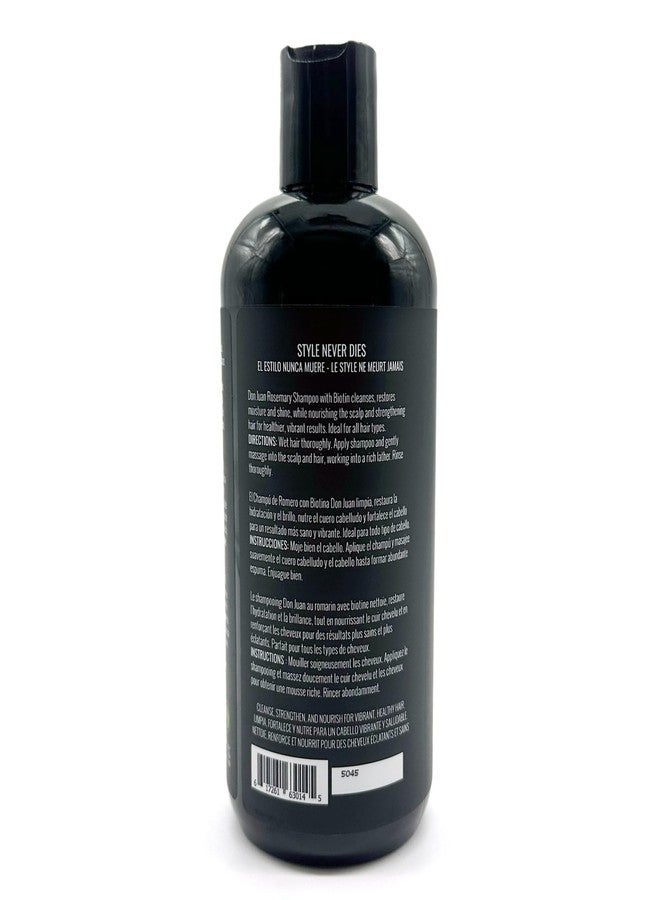 Don Juan Rosemary Shampoo infused with Biotin for Hair Growth - Sulfate and Paraben Free, Anti-Thinning, Regrowth & Strengthening Hair for Men & Women (16 Fl Oz) - Image 3