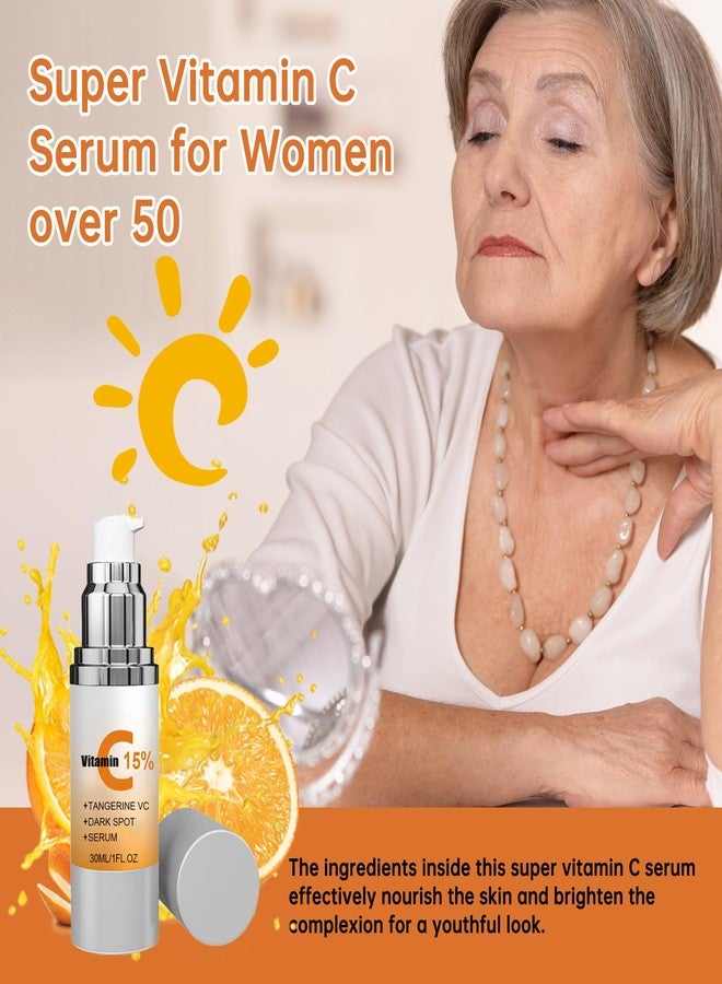 CHANGARLOAD Super Vitamin C Serum for Women Over 70 Vitamin C Face Serum for Skin Care, Hyaluronic Acid for Face Dark Spot Remover, Anti Aging, Lifts and Firms, Fights Wrinkles 1fl. oz. - Image 3