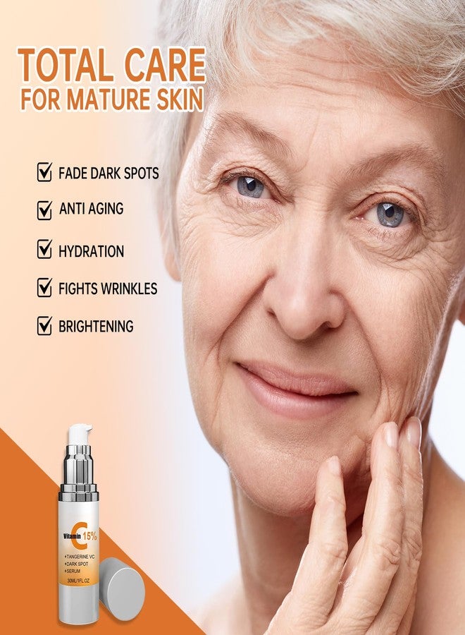 CHANGARLOAD Super Vitamin C Serum for Women Over 70 Vitamin C Face Serum for Skin Care, Hyaluronic Acid for Face Dark Spot Remover, Anti Aging, Lifts and Firms, Fights Wrinkles 1fl. oz. - Image 2