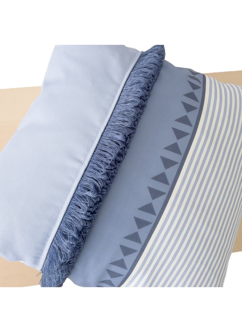 Ritmo Home Tasseled Scandinavian Ethnic Marine Throw Pillow Cover  - Image 4