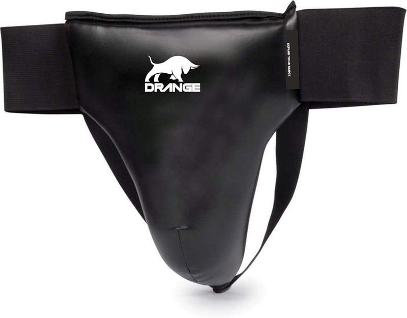 DRANGE حماية منطقة العانة للرجال لملاكمة فنون القتال المختلطة الكاراتيه التايكوندو كيك بوكسينغ موياي تاي MMA (صغير) - Image 1