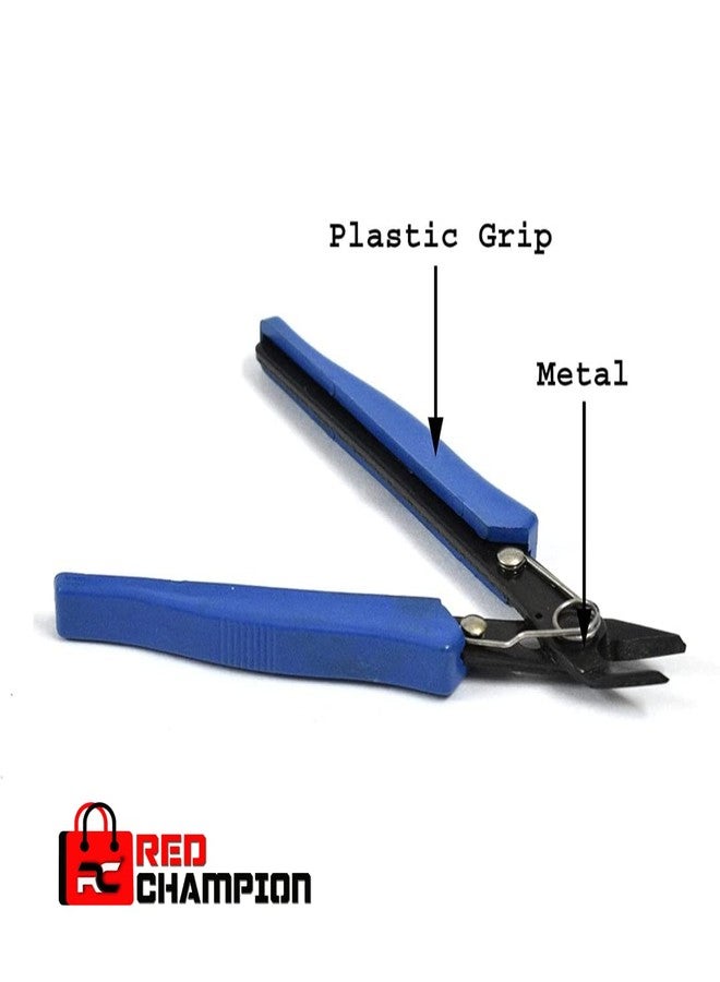Red Champion Premium Electronic Crops 7 Alloy Steel Nippers and Micro Shears Nipper Cutter for Wire, Sharp, Strippers Cutting, Jewellery Cutting Tool for Multipurpose Use 11.5cm Pack of- 6 - Image 2