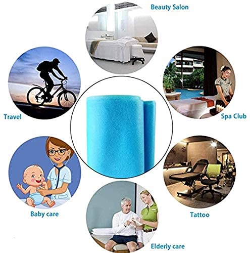 Adaamya � 30 GSM Non Woven Polyester Large Multipurpose Disposable Bed Sheet (Blue, White, 30 x 71 Inch) - Pack of 10/20 / 30 Sheets - Image 5