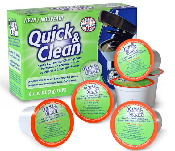 QUICK CLEAN Quick & Clean [6-Pack] Keurig Cleaning Pods - K Cup Cleaner Pod For Keurig - 2.0 Coffee Machine Compatible, Removes Stains, Non-Toxic and Eco-Friendly - Image 3