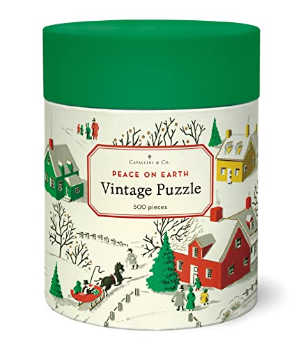 CAVANILLI & CO. Cavallini, 500-Piece Puzzle, Peace on Earth - Image 1