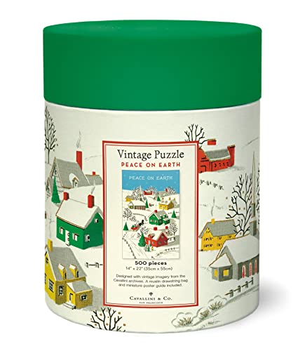 CAVANILLI & CO. Cavallini, 500-Piece Puzzle, Peace on Earth - Image 3