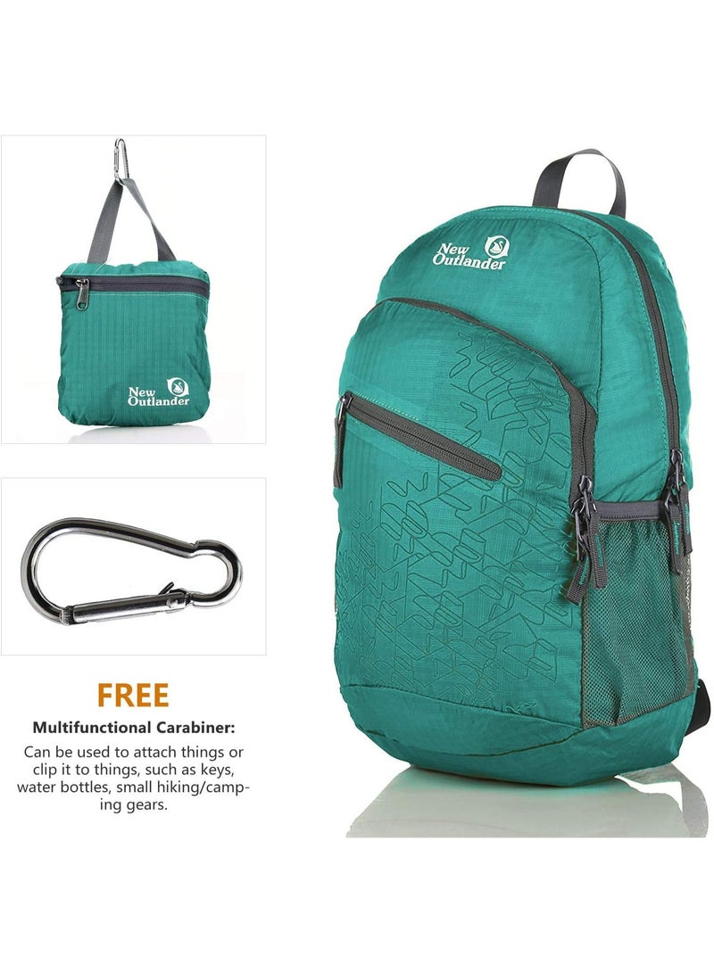 Outlander 20L/33L- Most Durable Packable Lightweight Travel Hiking Backpack Daypack (Dark Teal, 20L) - Image 2