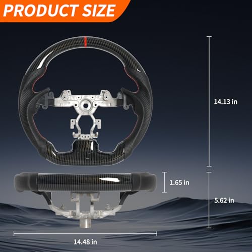 JIANGGAI Hydro-Dip Carbon Fiber Steering Wheel Fit For Infiniti G37 G37X 2007-2013 Automotive Car Steering Wheel-JIANGGAI - Image 2