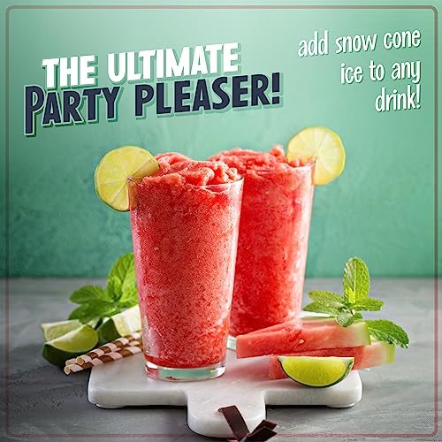Nostalgia Snow Cone Shaved Ice Machine - Makes 20 Icy Treats - Includes 1 Reusable Plastic Cup - Retro Red - Image 3