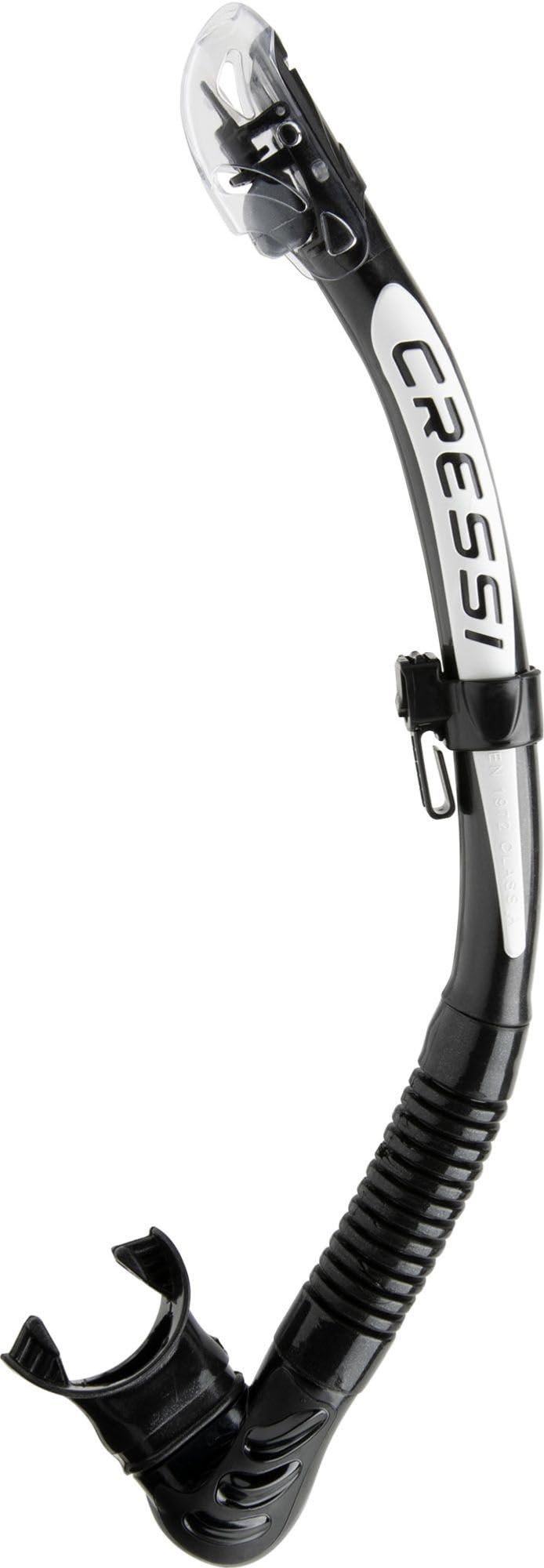 Cressi Alpha Ultra Dry Snorkel BlackBlackWhite - Image 2
