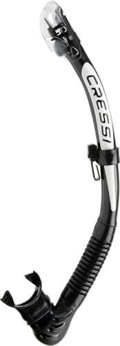 Cressi Alpha Ultra Dry Snorkel BlackBlackWhite - Image 1