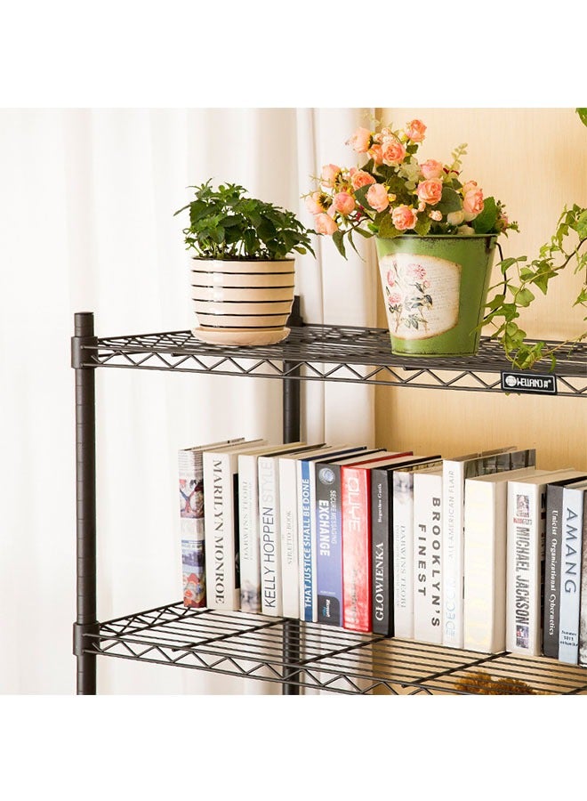 Kitchen Racks, Floor-To-Ceiling 5-Layer Thickened Metal Racks, Ovens Microwave Ovens Seasoning Storage Racks, Multi-Function Storage Shelves - Image 3