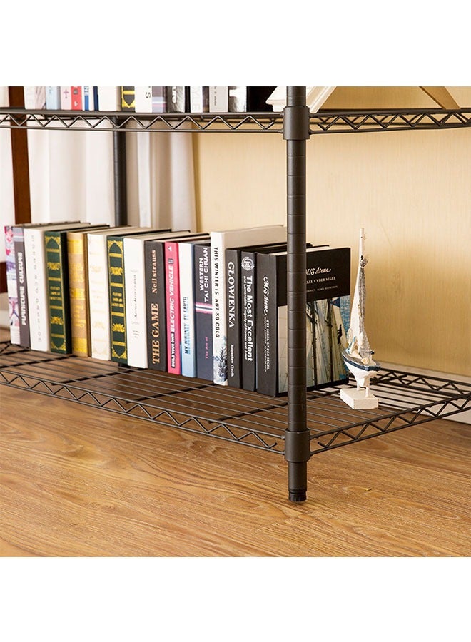 Kitchen Racks, Floor-To-Ceiling 5-Layer Thickened Metal Racks, Ovens Microwave Ovens Seasoning Storage Racks, Multi-Function Storage Shelves - Image 4