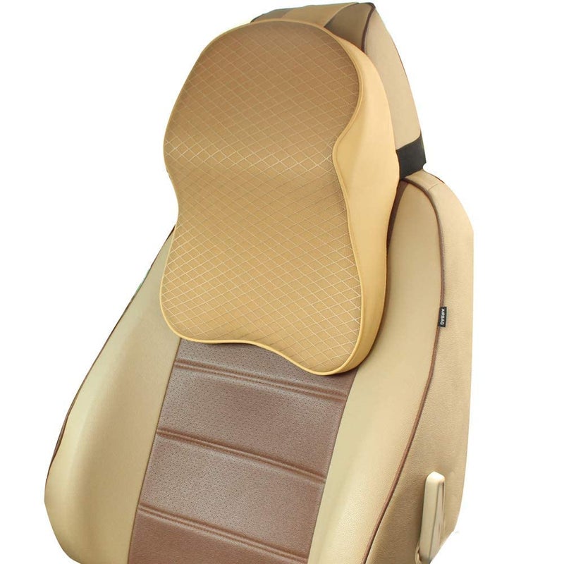PRITASHA Car Seat Headrest Neck Rest Cushion Car Seat Neck Pillow 100 Pure Memory Foam Neck Pillow with Breathable Removable Cover Comfortable Ergonomic Pain Relief Neck Rest Cushion0S - Image 2