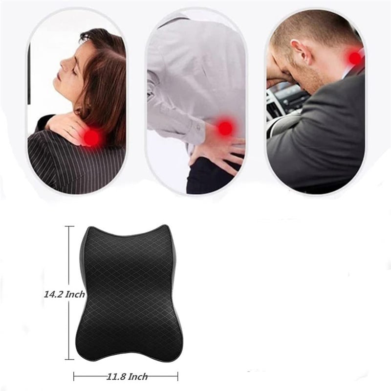 PRITASHA Car Seat Headrest Neck Rest Cushion Car Seat Neck Pillow 100 Pure Memory Foam Neck Pillow with Breathable Removable Cover Comfortable Ergonomic Pain Relief Neck Rest Cushion0S - Image 4