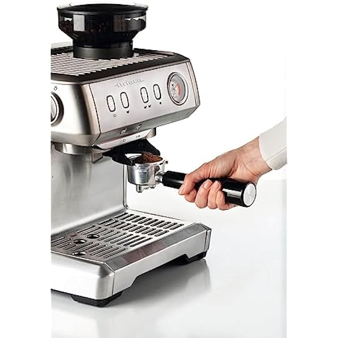 Ariete Espresso Coffee Machine With Grinder And Milk Frother 1600W 15 Bar Maxi Cappuccino Maker Compatible With Ground Coffee And Ese Pods Auto ShutOff Ideal For Home And Office  Art1313 - Image 4