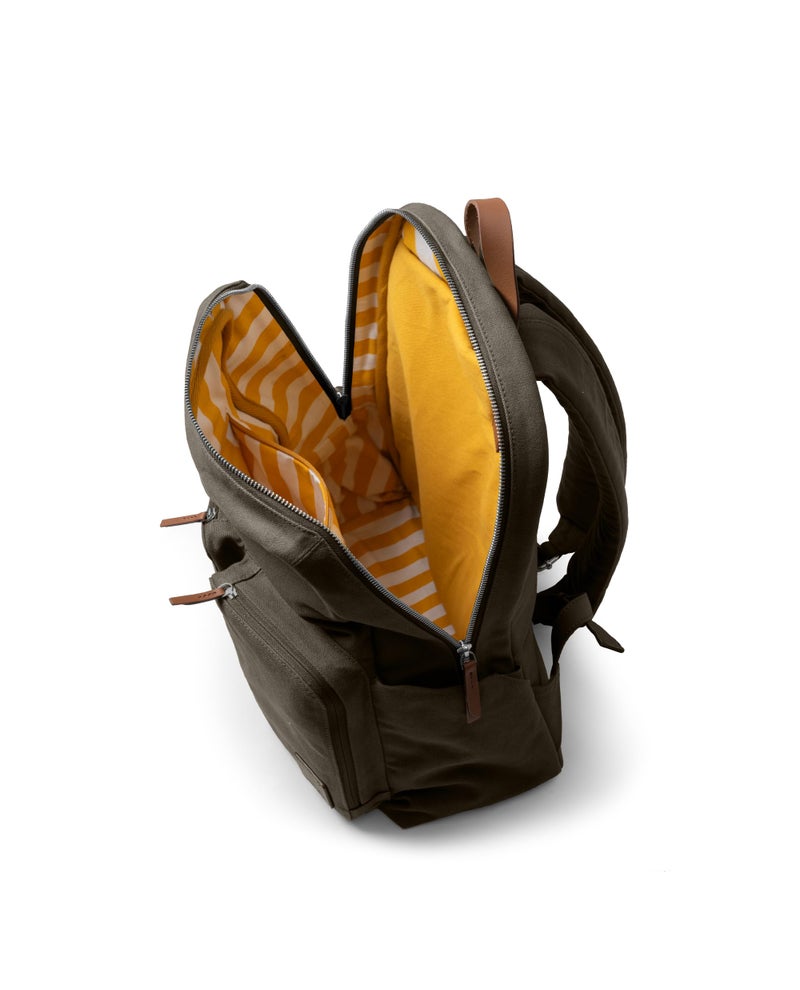 DailyObjects Clove Field Backpack (20L) | Casual Laptop Bag with Luggage Sleeve | Unisex Travel Backpack | Durable Canvas Material | Zippered Compartments with Pockets - Image 5