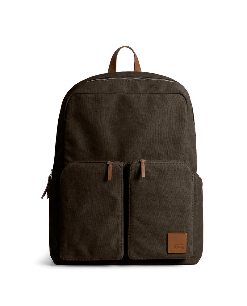DailyObjects Clove Field Backpack (20L) | Casual Laptop Bag with Luggage Sleeve | Unisex Travel Backpack | Durable Canvas Material | Zippered Compartments with Pockets - Image 1
